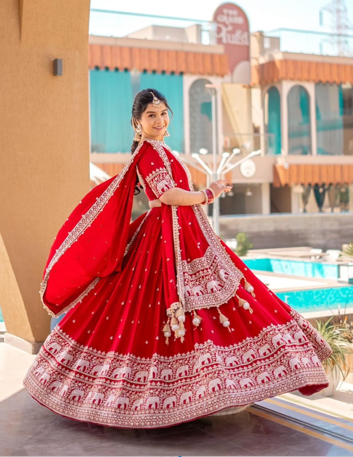 Fox Georgette lehenga